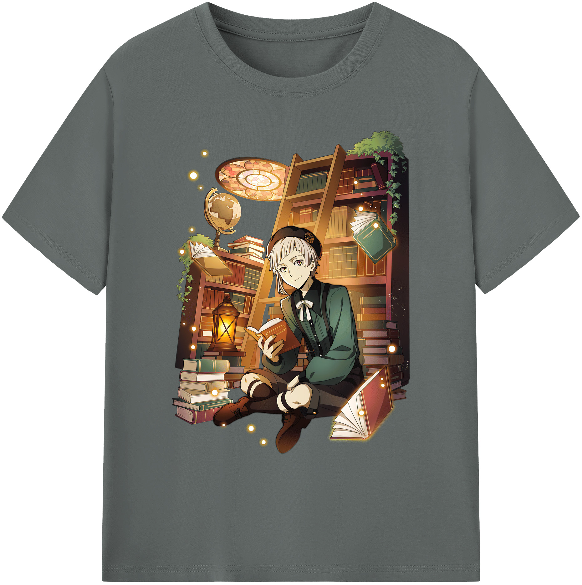 （画像用） 文豪ストレイドッグス Bungo Stray Dogs 綿100％ メンズ半袖Tシャツ｜肌触りやわらか＆通気性